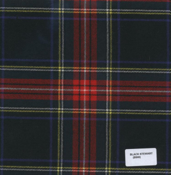 Irish Gents Kilt Black Stewart